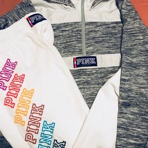Vs pink set hoddie and pants